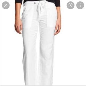NWT Banana Republic White Linen Pants